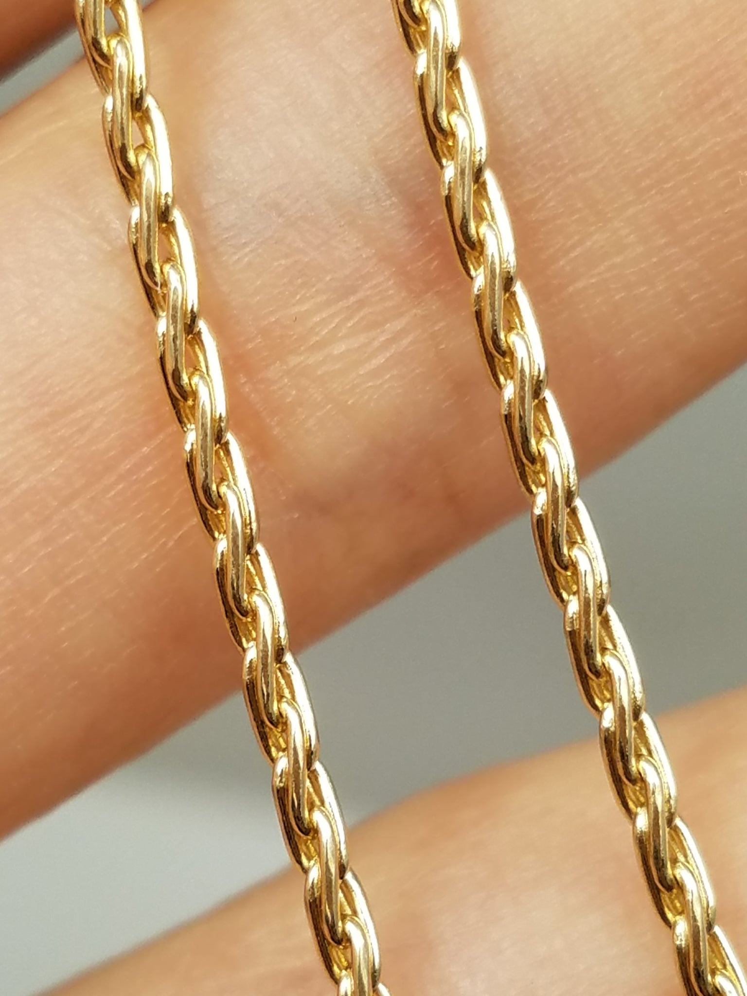 Wonderful 20" 14k Yellow Gold Wheat Link Chain Necklace