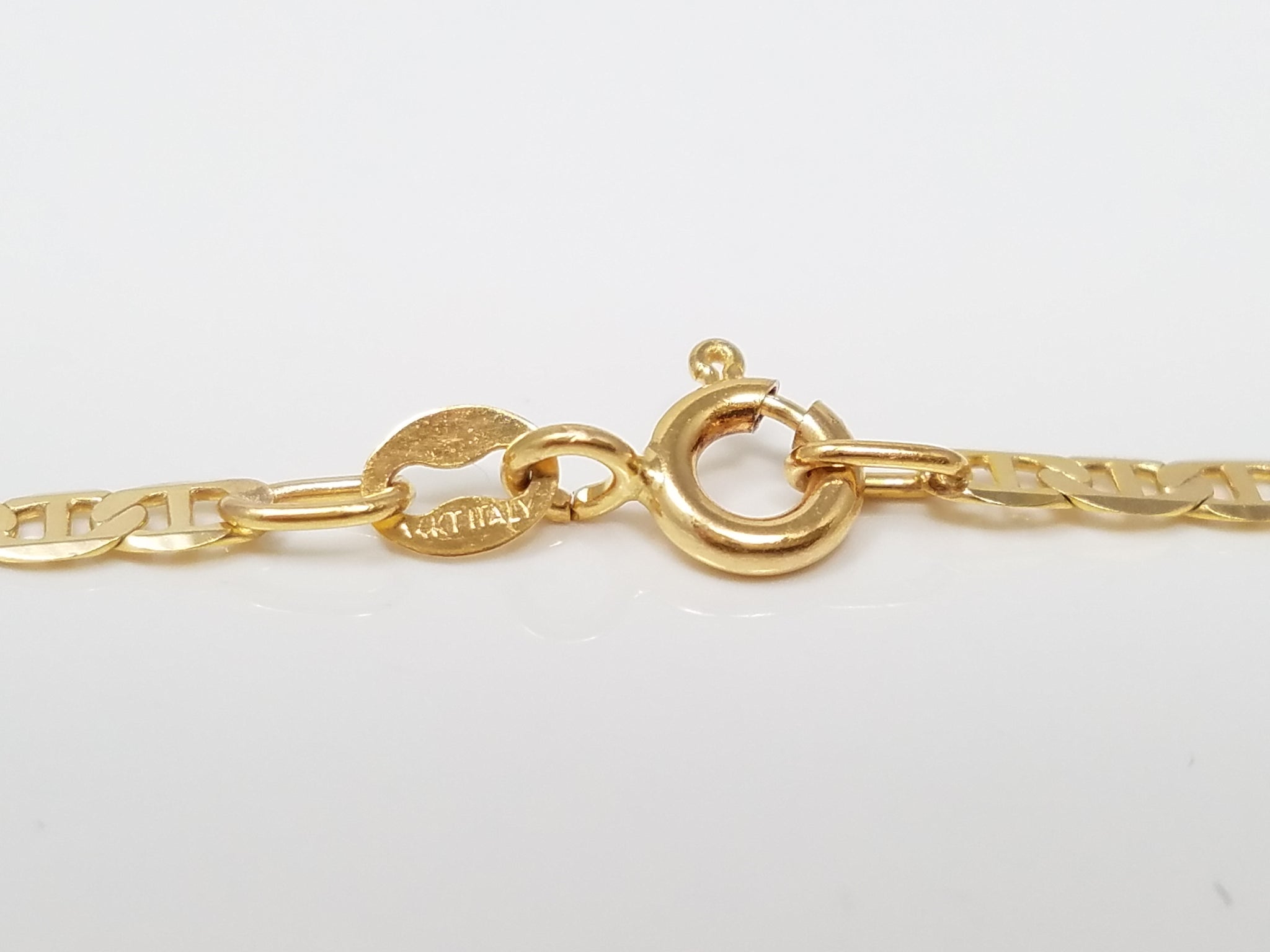 Classic 24" 14k Yellow Gold Mariner Link Chain Necklace