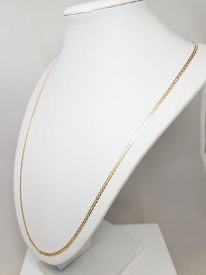 Classic 24" 14k Yellow Gold Mariner Link Chain Necklace