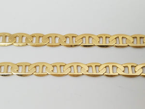 Classic 24" 14k Yellow Gold Mariner Link Chain Necklace