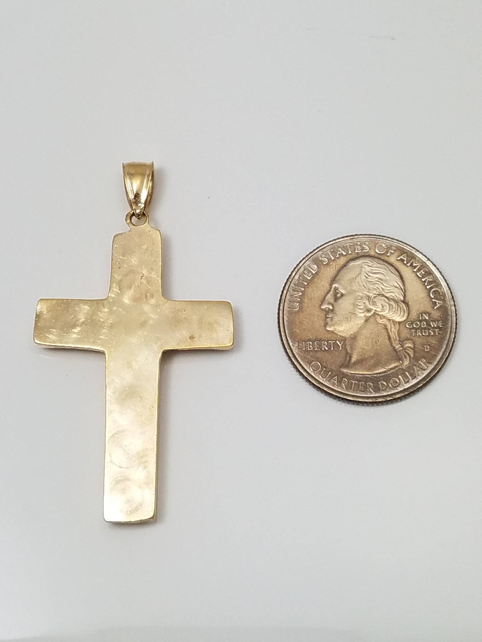 Majestic 10k Yellow Gold Cutout Cross Pendant