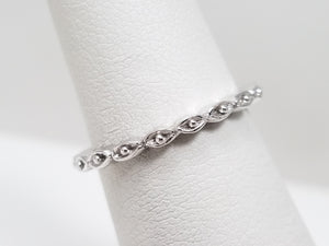 Quant 18k White Gold Stackable Eternity Ring Band