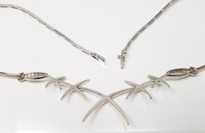 Fantastic 16.5" 18k White Gold 2ctw Natural Diamond Necklace