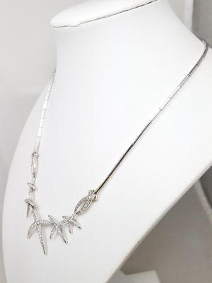 Fantastic 16.5" 18k White Gold 2ctw Natural Diamond Necklace