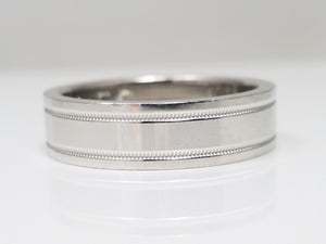$3,100 Retail Tiffany & Co. Dapper Platinum Wedding Ring Band