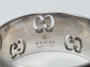 Gucci  "Icon" 18k White Gold Ring