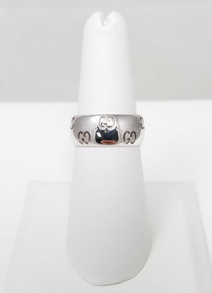 Gucci  "Icon" 18k White Gold Ring