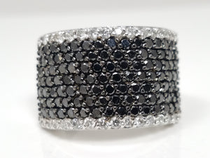 EFFY $4,000 Retail Stunning 14k White Gold Natural Diamond Ring Band