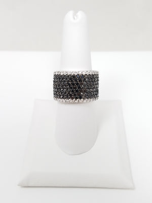 EFFY $4,000 Retail Stunning 14k White Gold Natural Diamond Ring Band