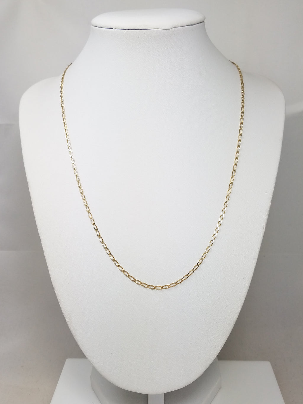 Precious 19" Solid 14k Yellow Gold Fancy Link Chain Necklace