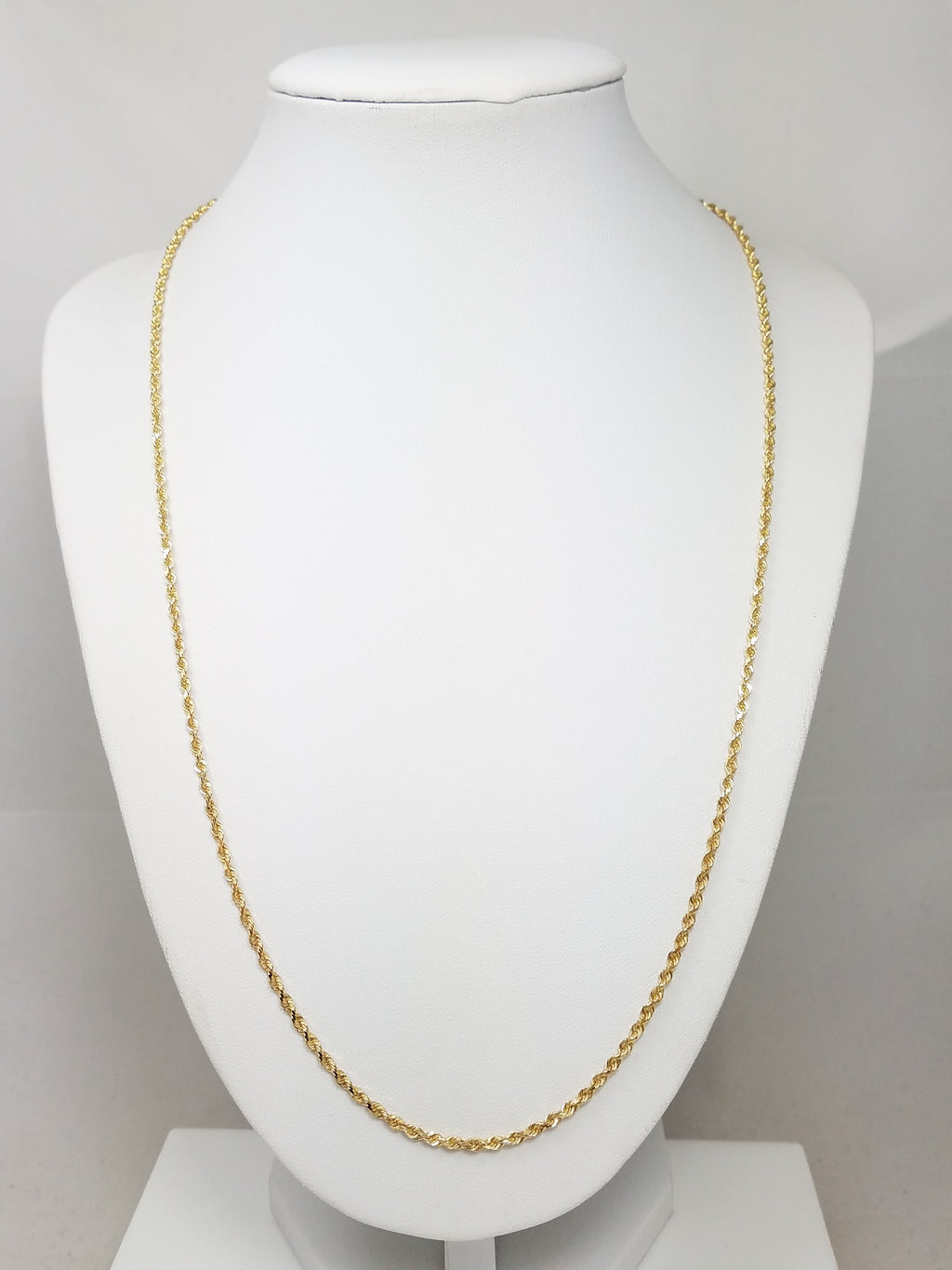 Michael Anthony 23" Solid 14k Yellow Gold Rope Chain Necklace