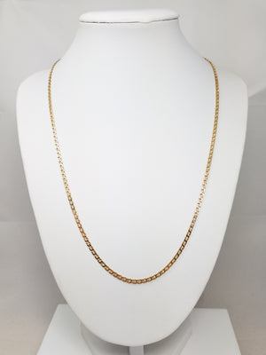Outstanding Solid 14k Yellow Gold Fancy Link 20" Chain Necklace