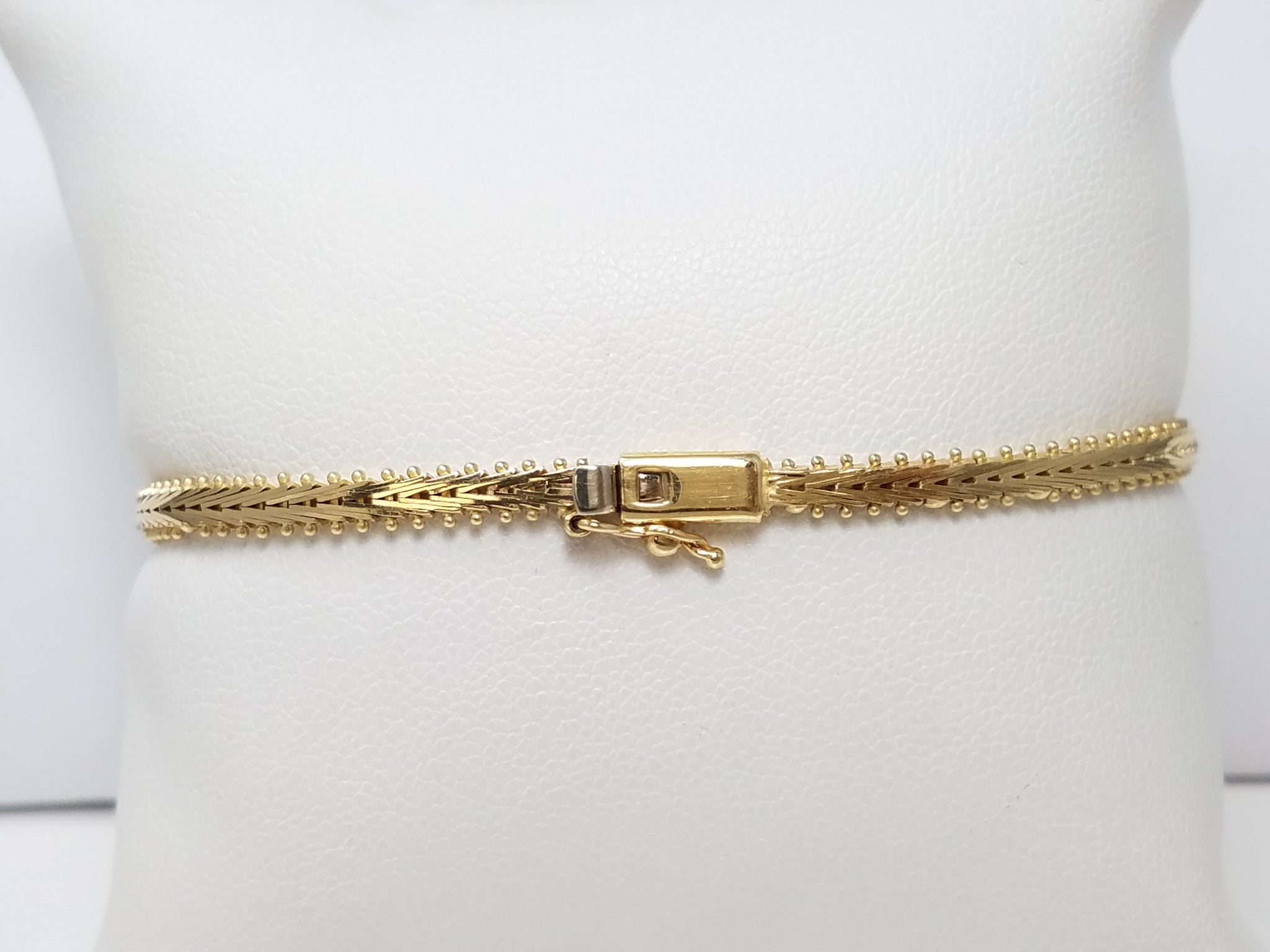 14k Tri-Color Gold Riccio 7" Bracelet