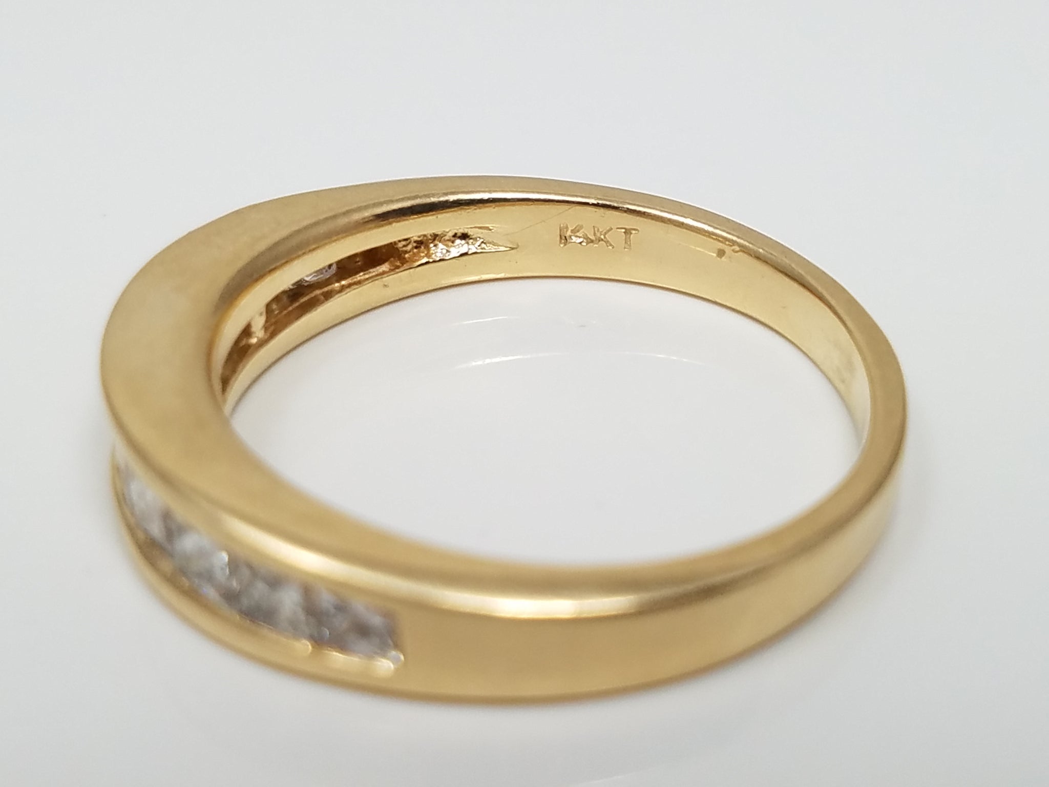 Classic 14k Yellow Gold 1ctw Natural Diamond Anniversary Ring Band