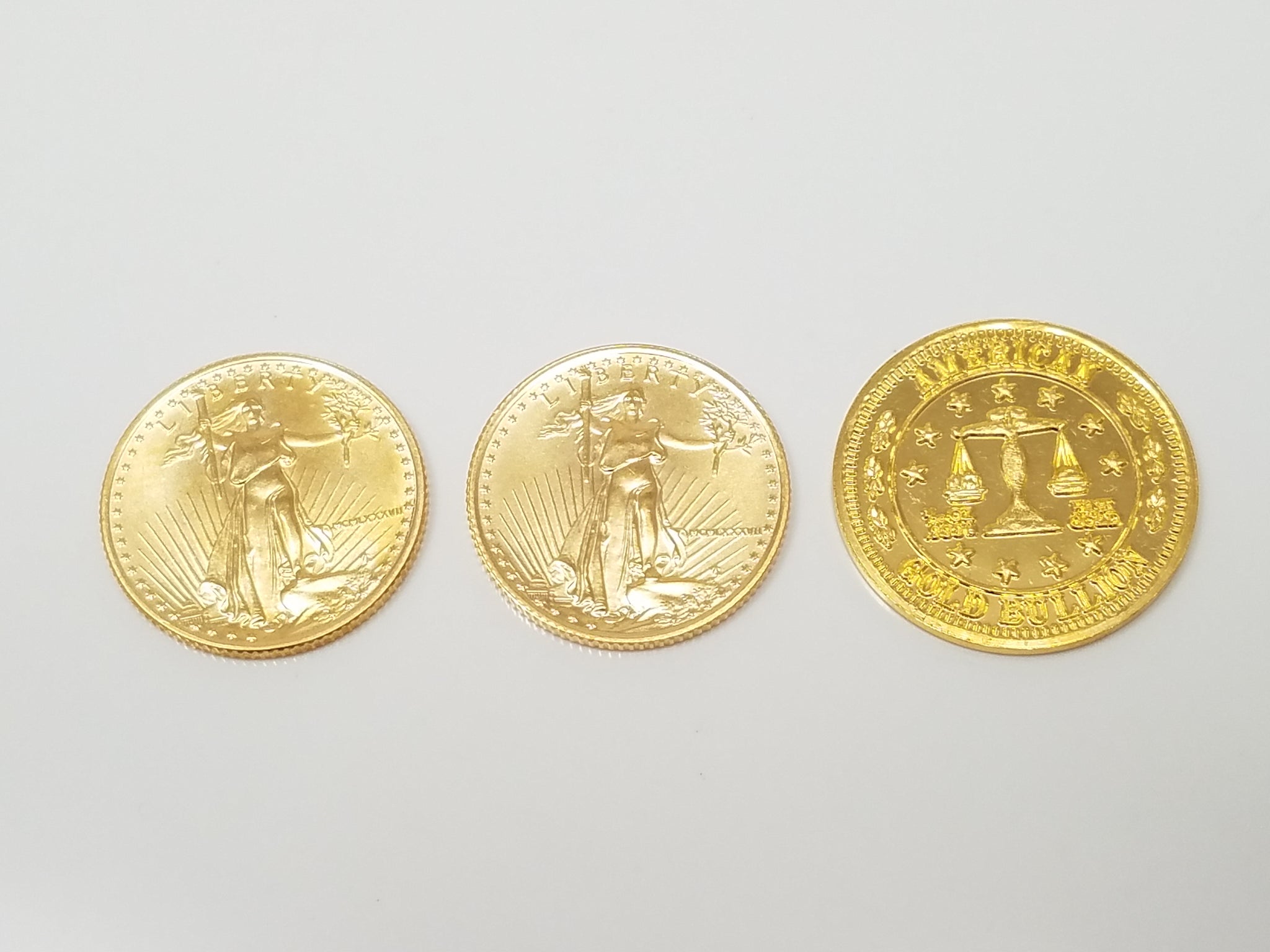 Three Collectable 1/10oz Gold Coin