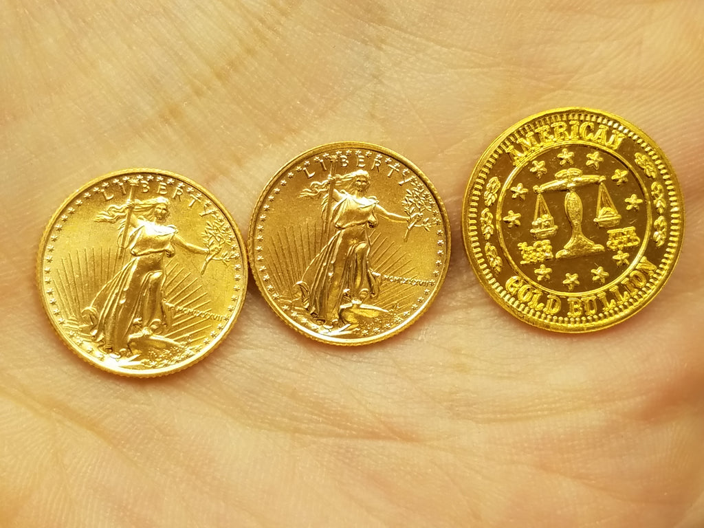 Three Collectable 1/10oz Gold Coin