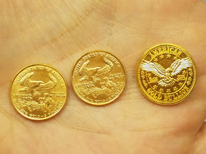 Three Collectable 1/10oz Gold Coin