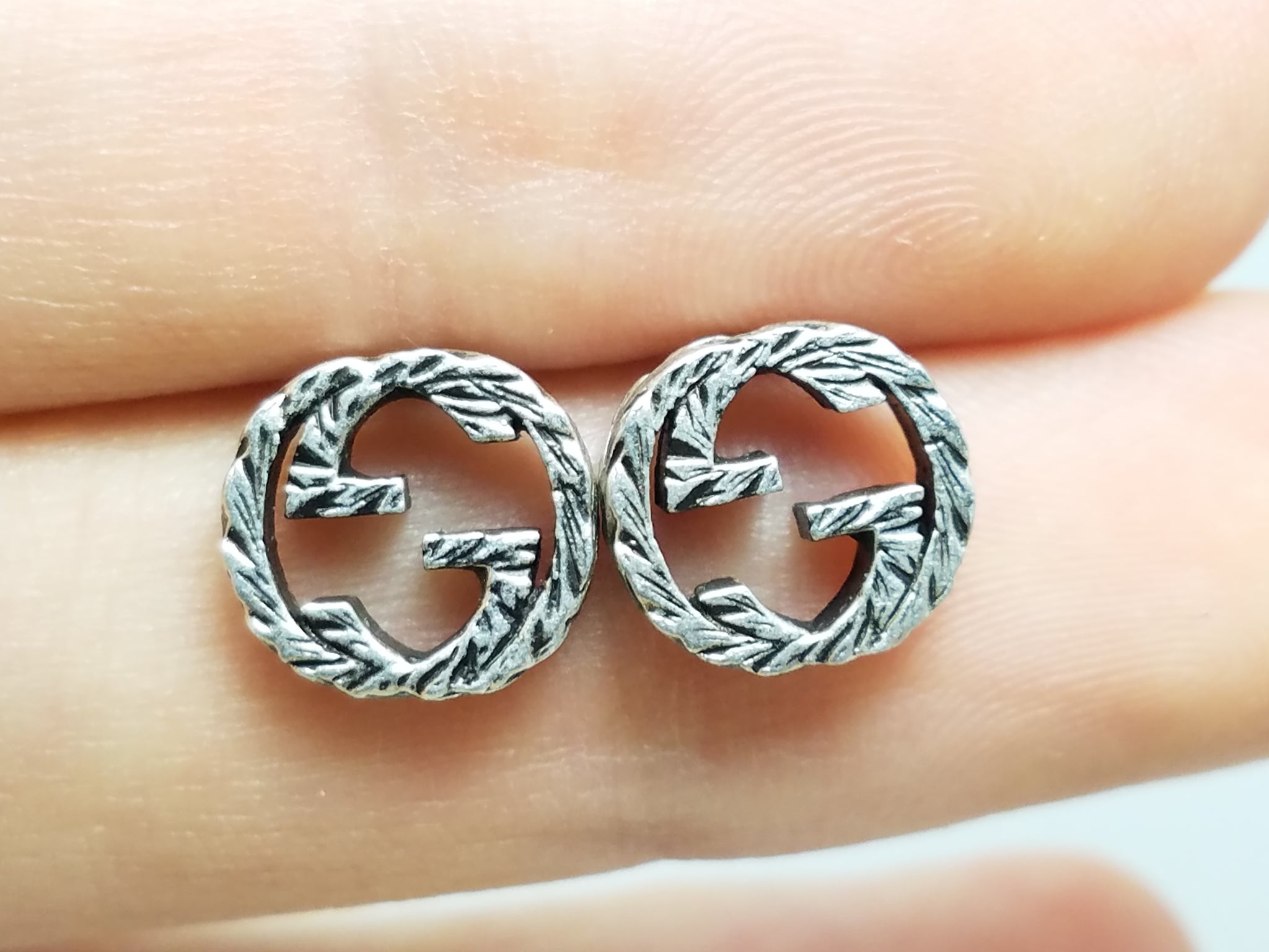 Interlocking "G" Sterling Silver Gucci Earrings