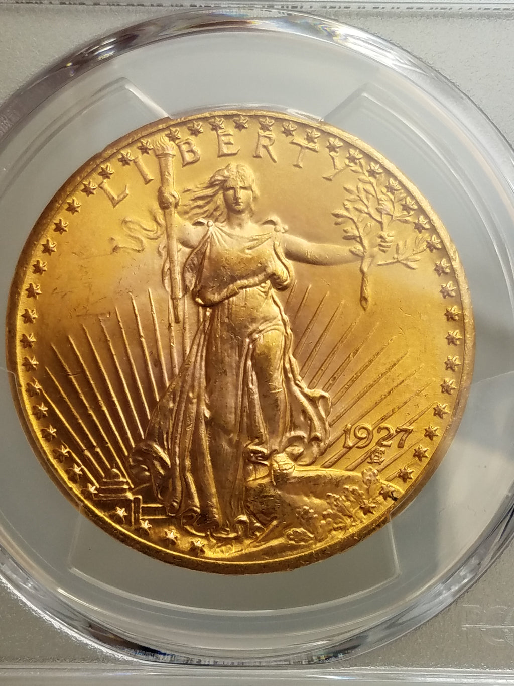 Gorgeous Certified 1927 U.S. Saint Gaudens $20 Gold Coin