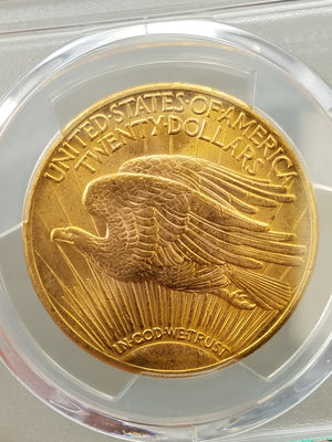 Gorgeous Certified 1927 U.S. Saint Gaudens $20 Gold Coin