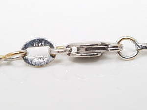 14k White Gold Solid Diamond Cut Rope 20.5" Necklace