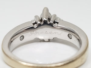 .75ctw Natural Diamond Engagement Ring in 14k White Gold