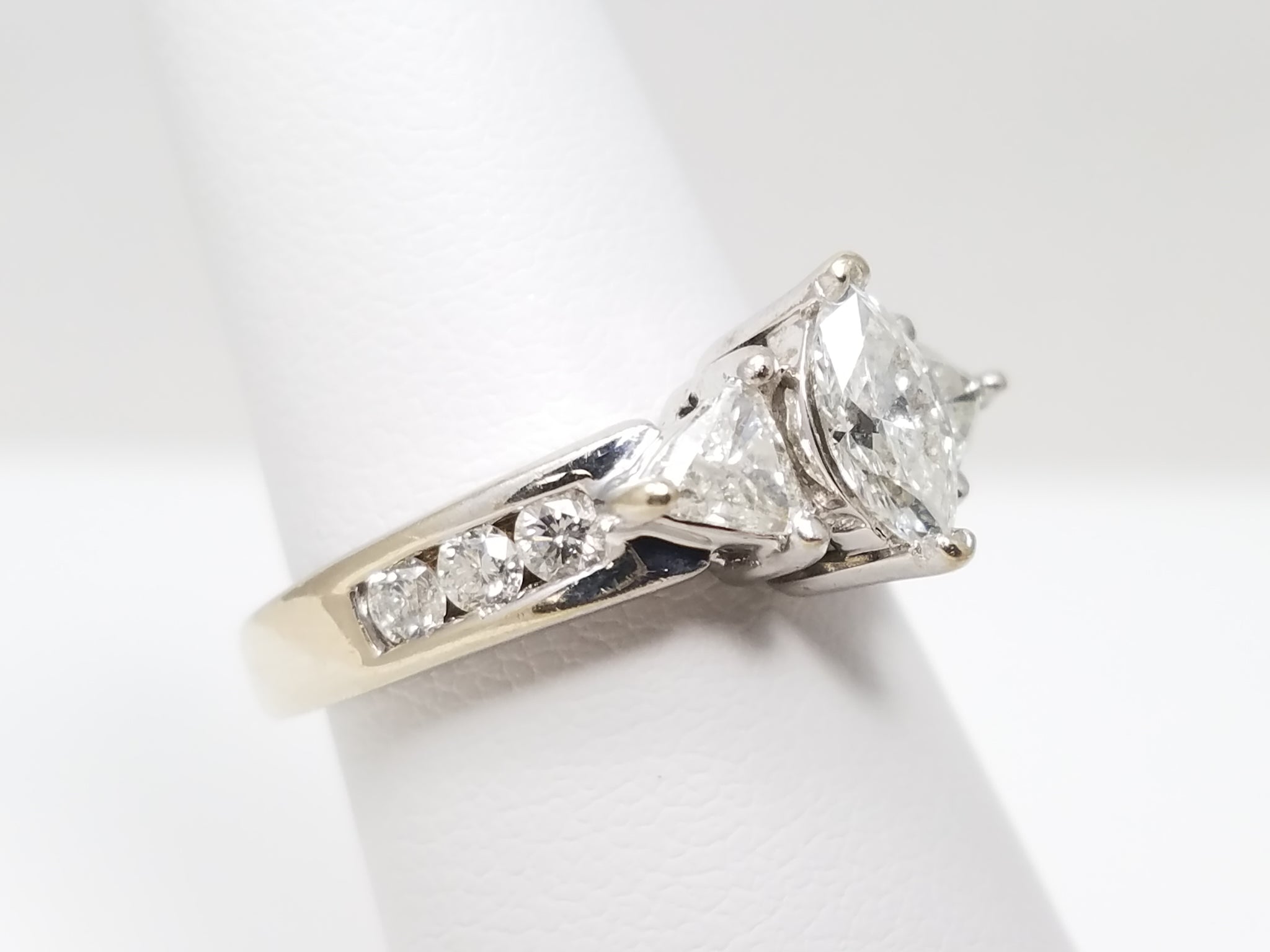 .75ctw Natural Diamond Engagement Ring in 14k White Gold