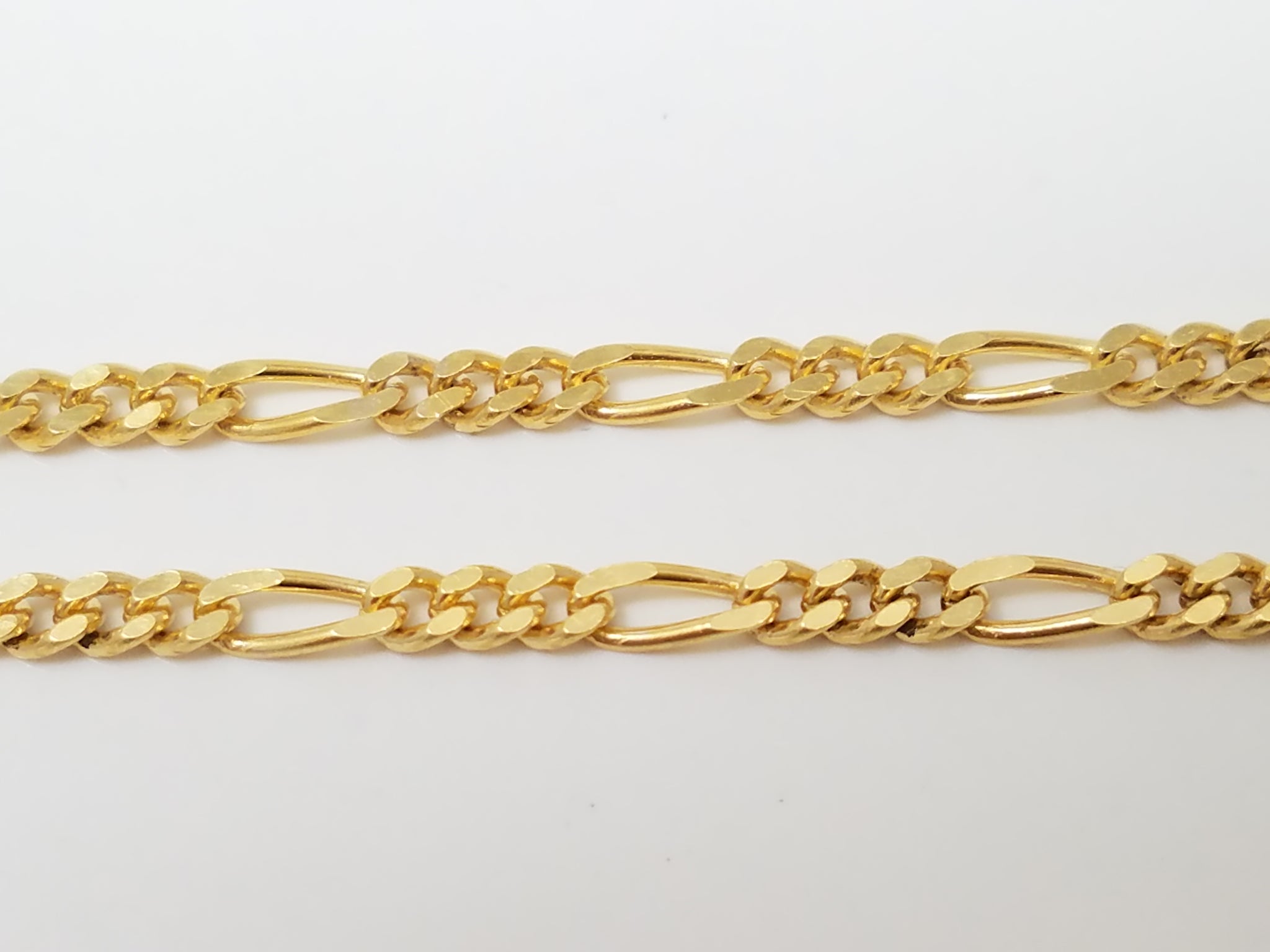 14k Yellow Gold Figaro Link 2mm/16" Necklace