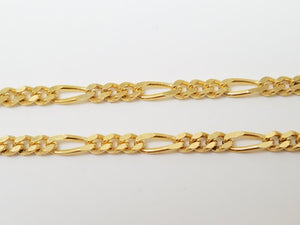 14k Yellow Gold Figaro Link 2mm/16" Necklace