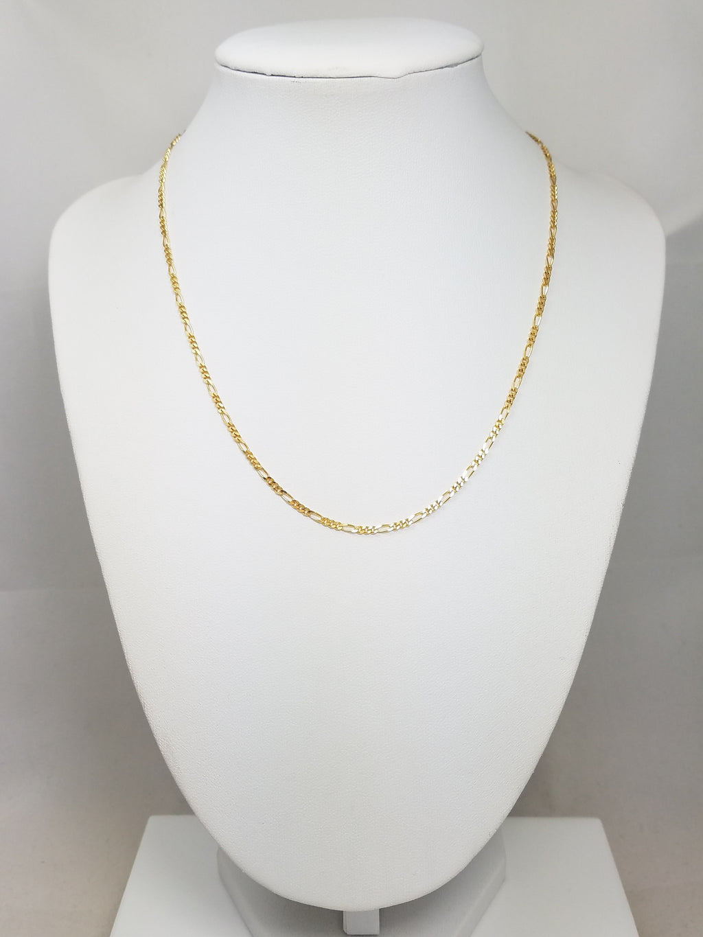 14k Yellow Gold Figaro Link 2mm/16" Necklace