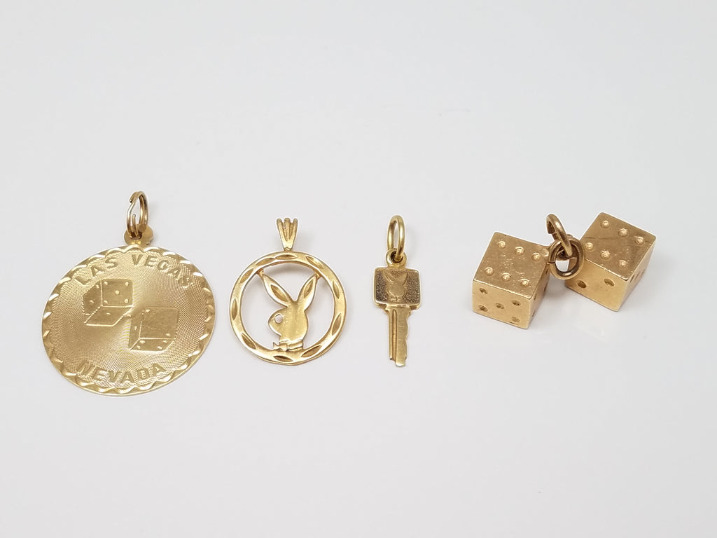 Vintage 14k Party Pack Vegas Charm Lot!