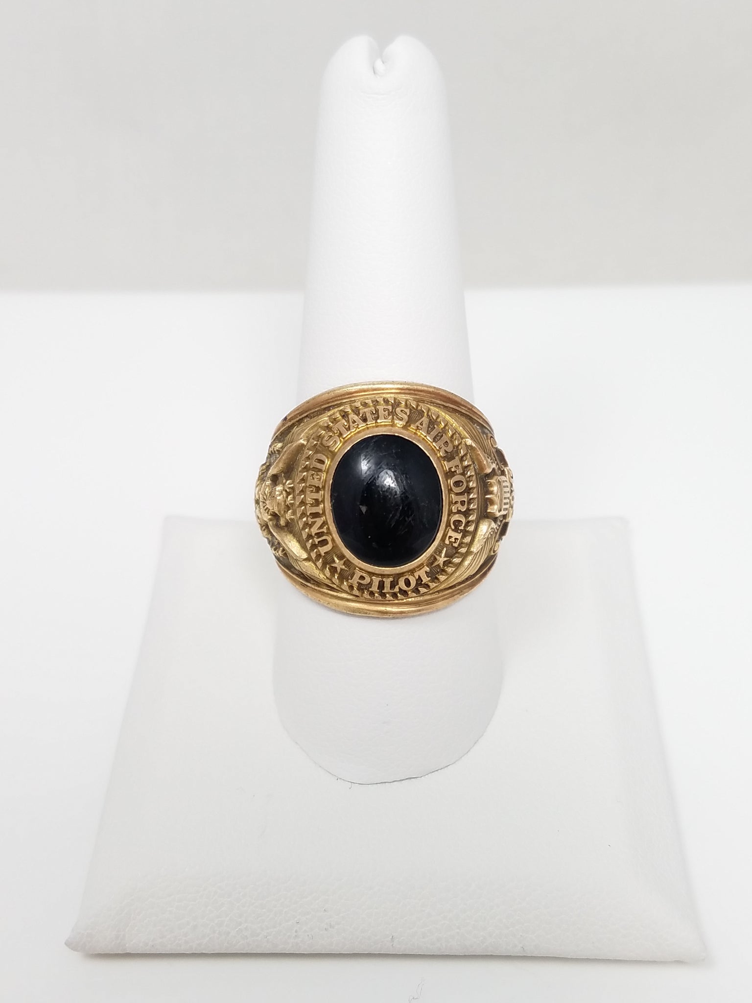 Historic 10k Vintage Air Force Pilot Ring