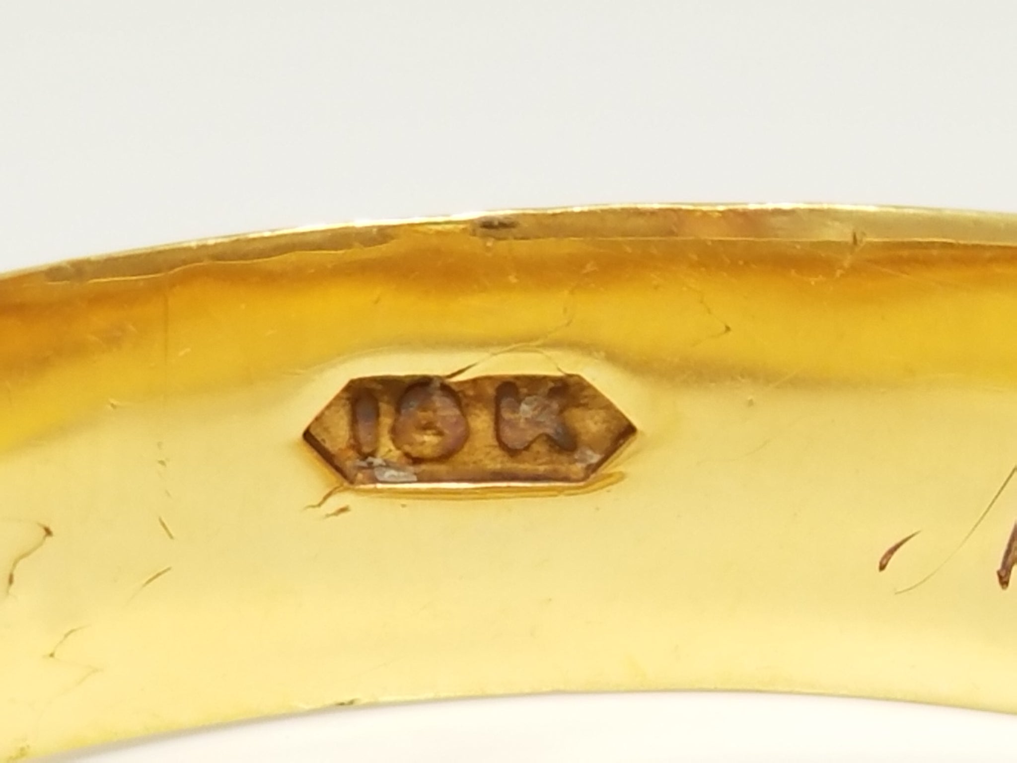 Victorian Era 18k Yellow Gold Men's Ring Band