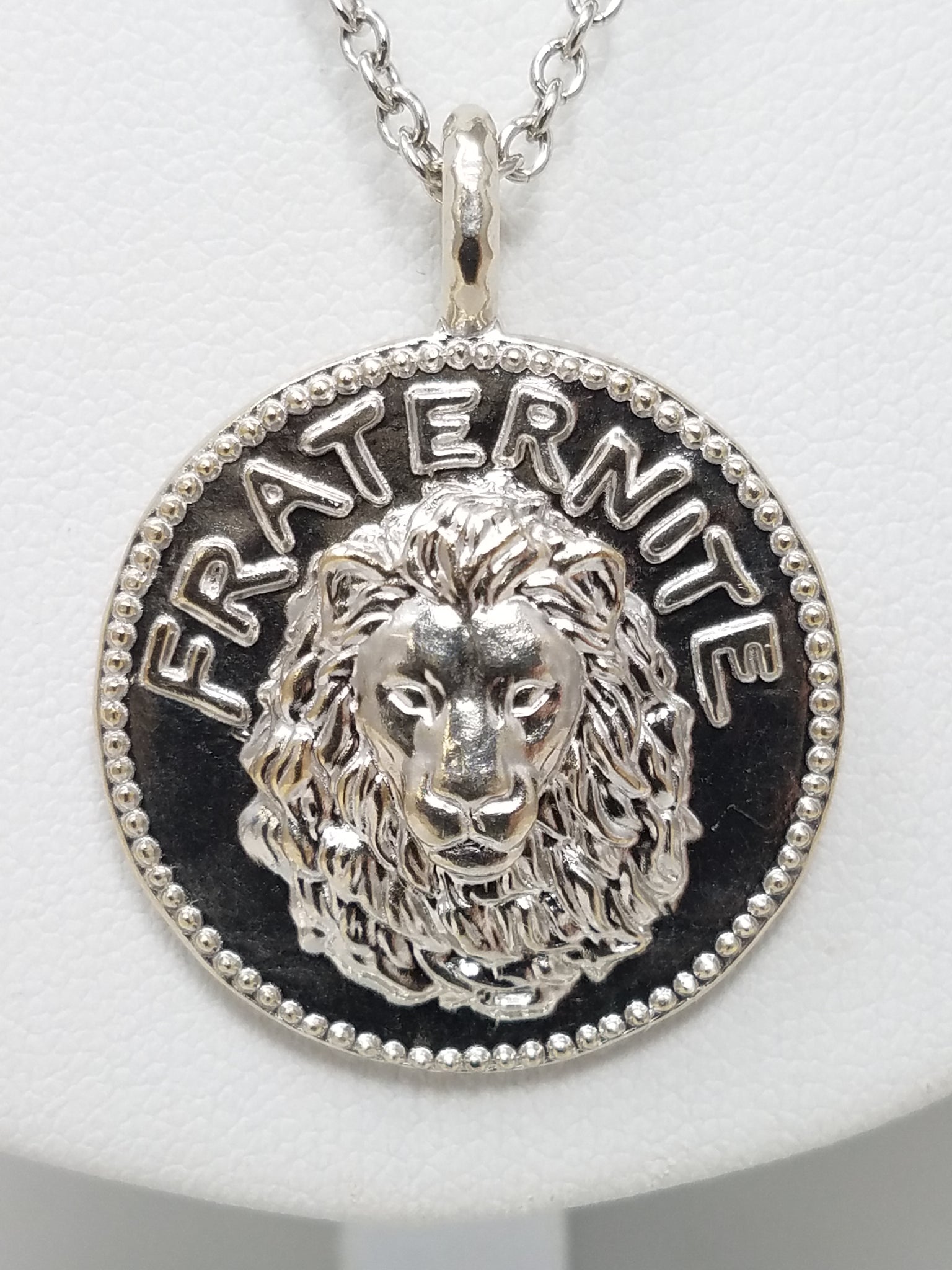 Cool MENE 21" Pure Platinum "Fraternite" Pendant Necklace