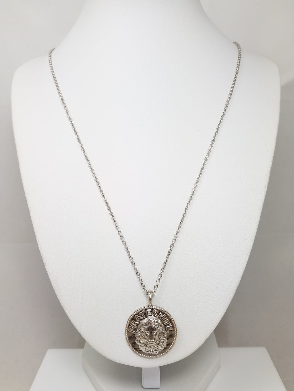 Cool MENE 21" Pure Platinum "Fraternite" Pendant Necklace