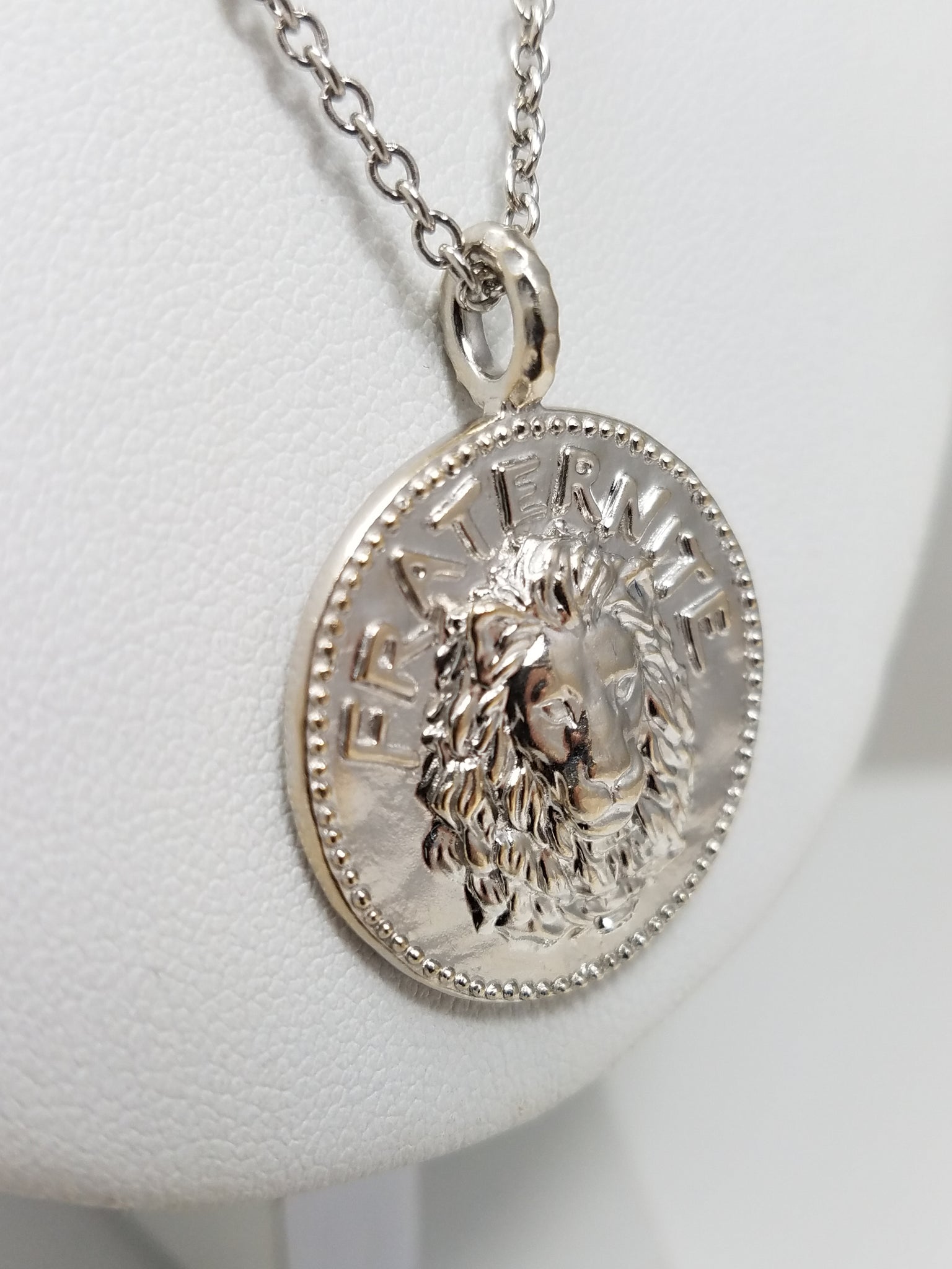 Cool MENE 21" Pure Platinum "Fraternite" Pendant Necklace