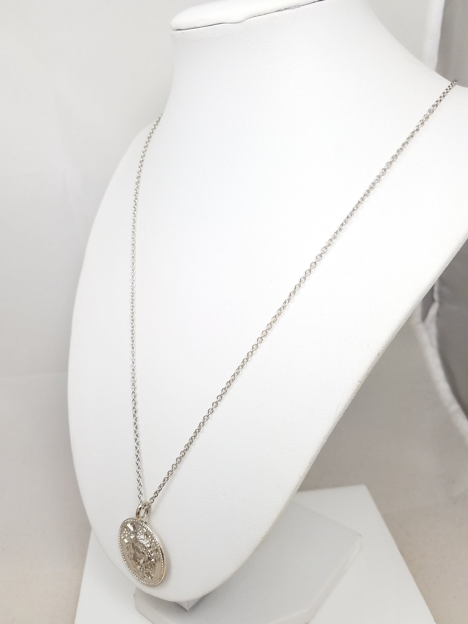 Cool MENE 21" Pure Platinum "Fraternite" Pendant Necklace
