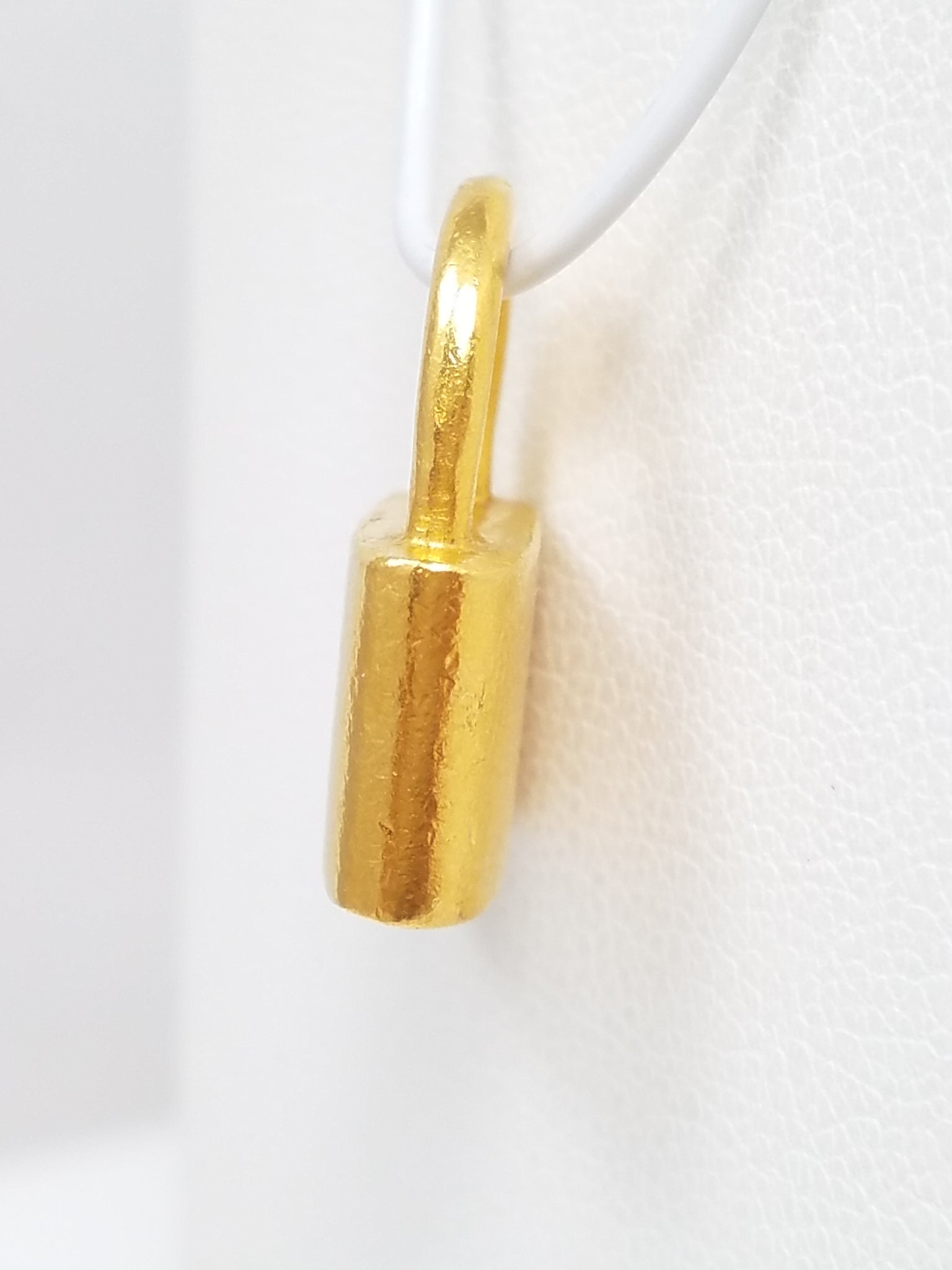 Radiant MENE 24k Gold Lock Pendant $2,100 Retail!