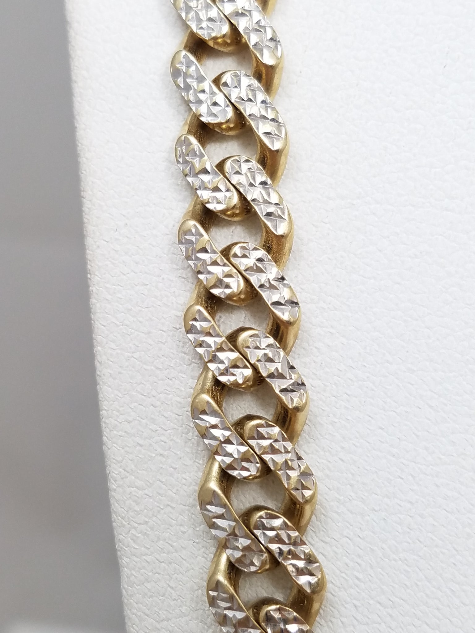 Epic 10k Two Tone Gold Hollow Cuban Link 24.5" Necklace