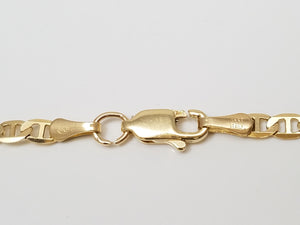 Mariner Link 3mm/20" 14k Yellow Gold Necklace