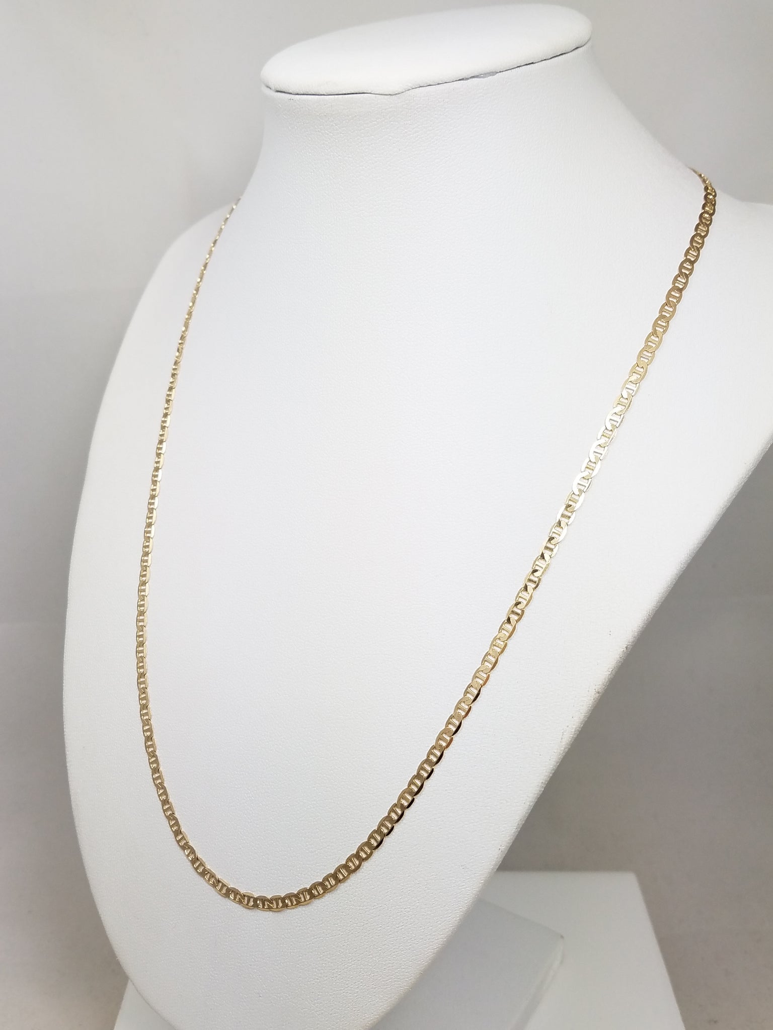 Mariner Link 3mm/20" 14k Yellow Gold Necklace