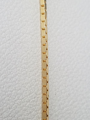 Classic 20" Solid 14k Yellow Gold Box Link Chain Necklace