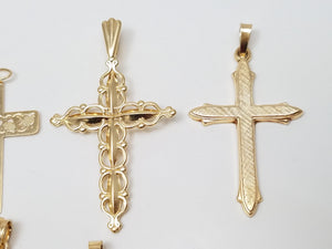 Religious 14k Yellow & White Gold Pendant Lot