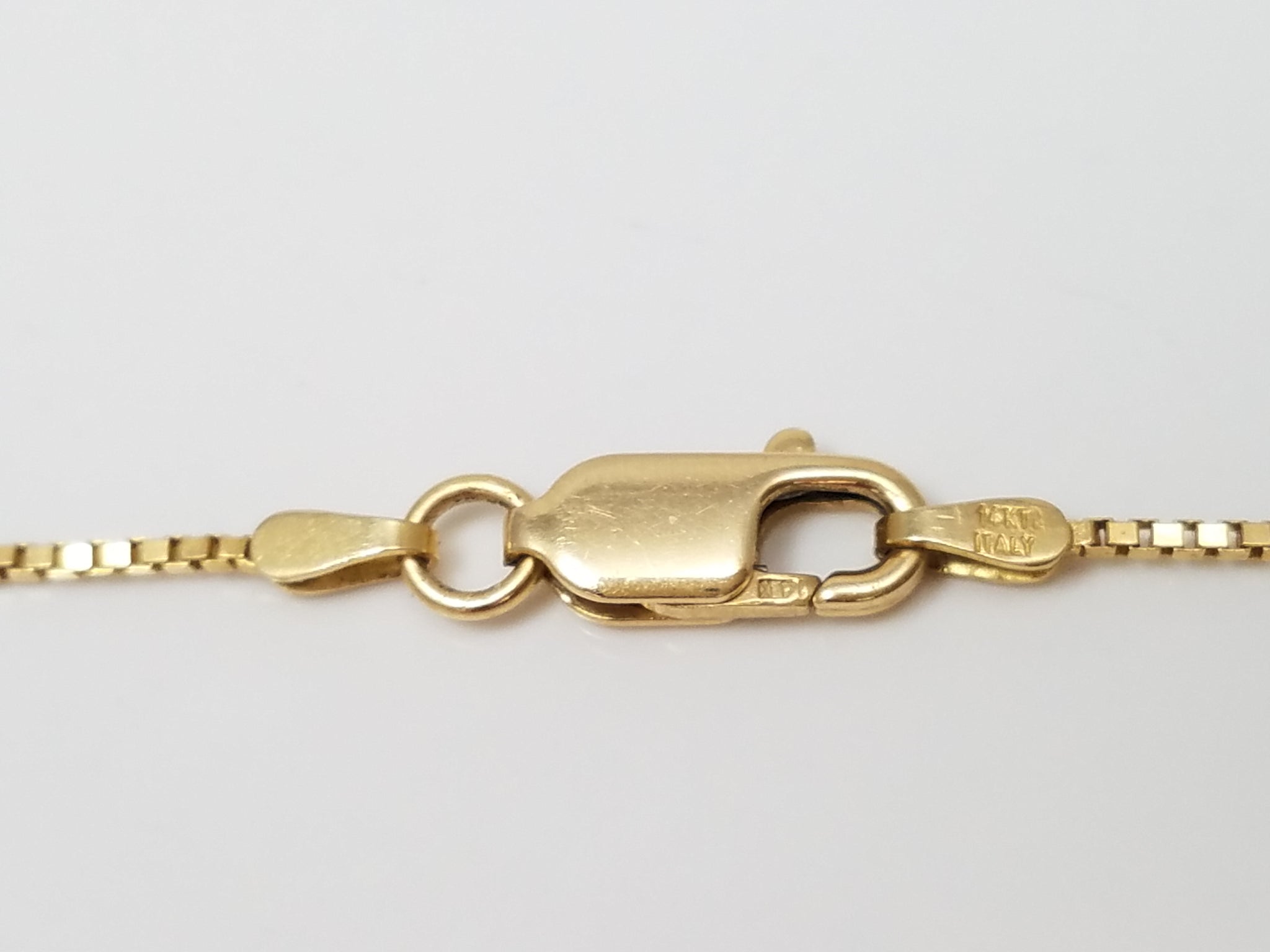 14k Yellow Gold 1mm/18.5" Box Link Necklace