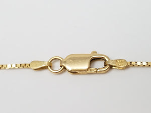14k Yellow Gold 1mm/18.5" Box Link Necklace