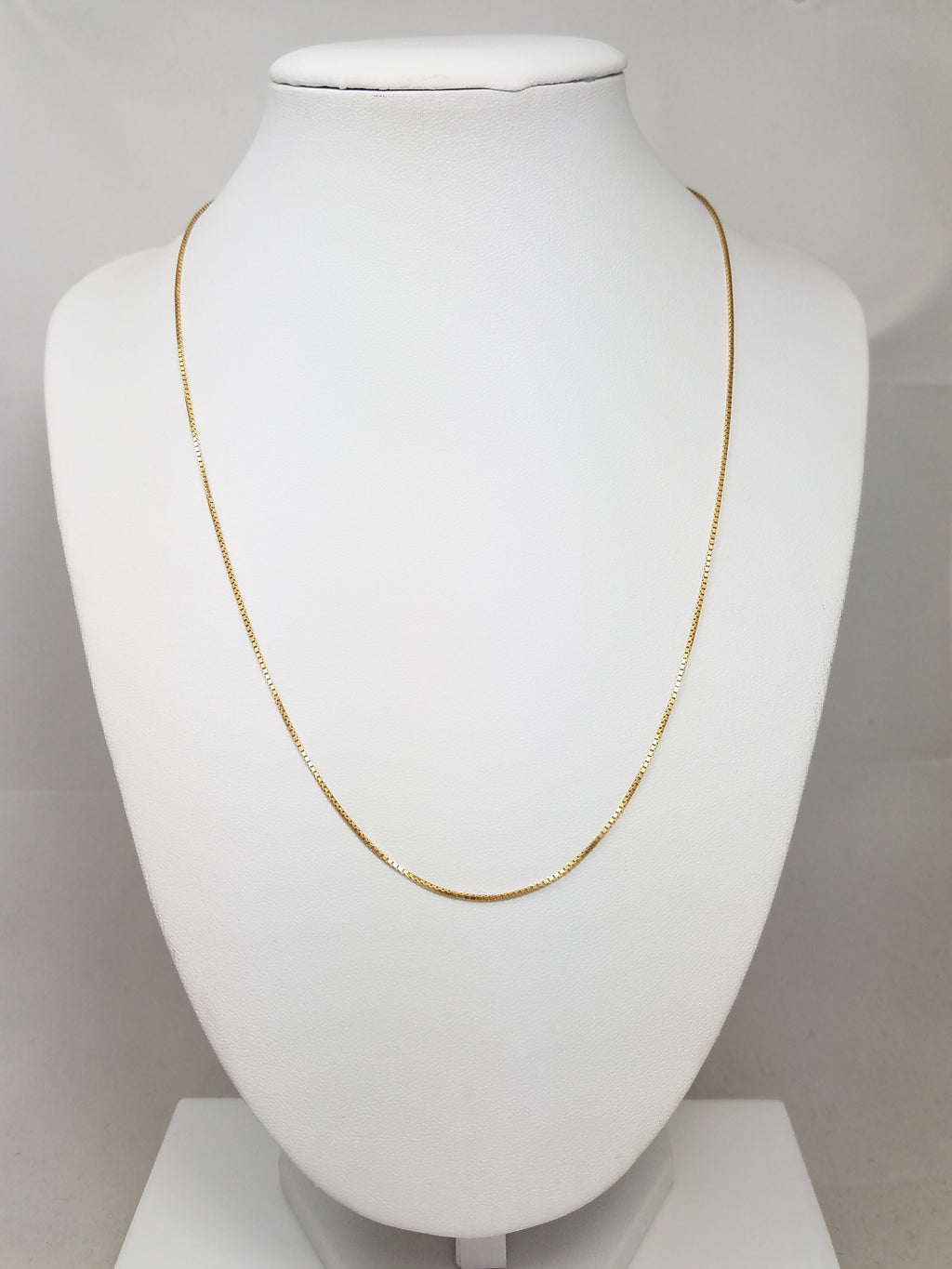14k Yellow Gold 1mm/18.5" Box Link Necklace