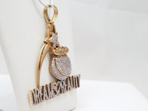 Tantalizing 10k Yellow Gold Natural Diamond "Dreams2Reality" Pendant