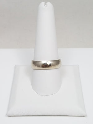 Classic 10k White Gold Comfort Fit Wedding Ring Band