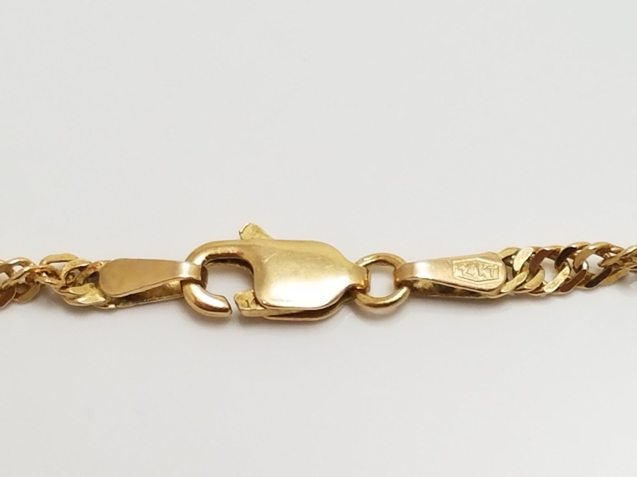 Attractive 20" 14k Yellow Gold Singapore Link Chain Necklace