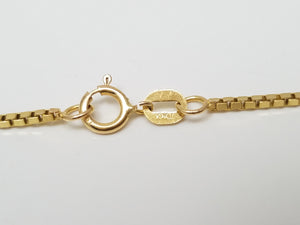 Sporty 24" 10k Yellow Gold Box Link Chain Necklace